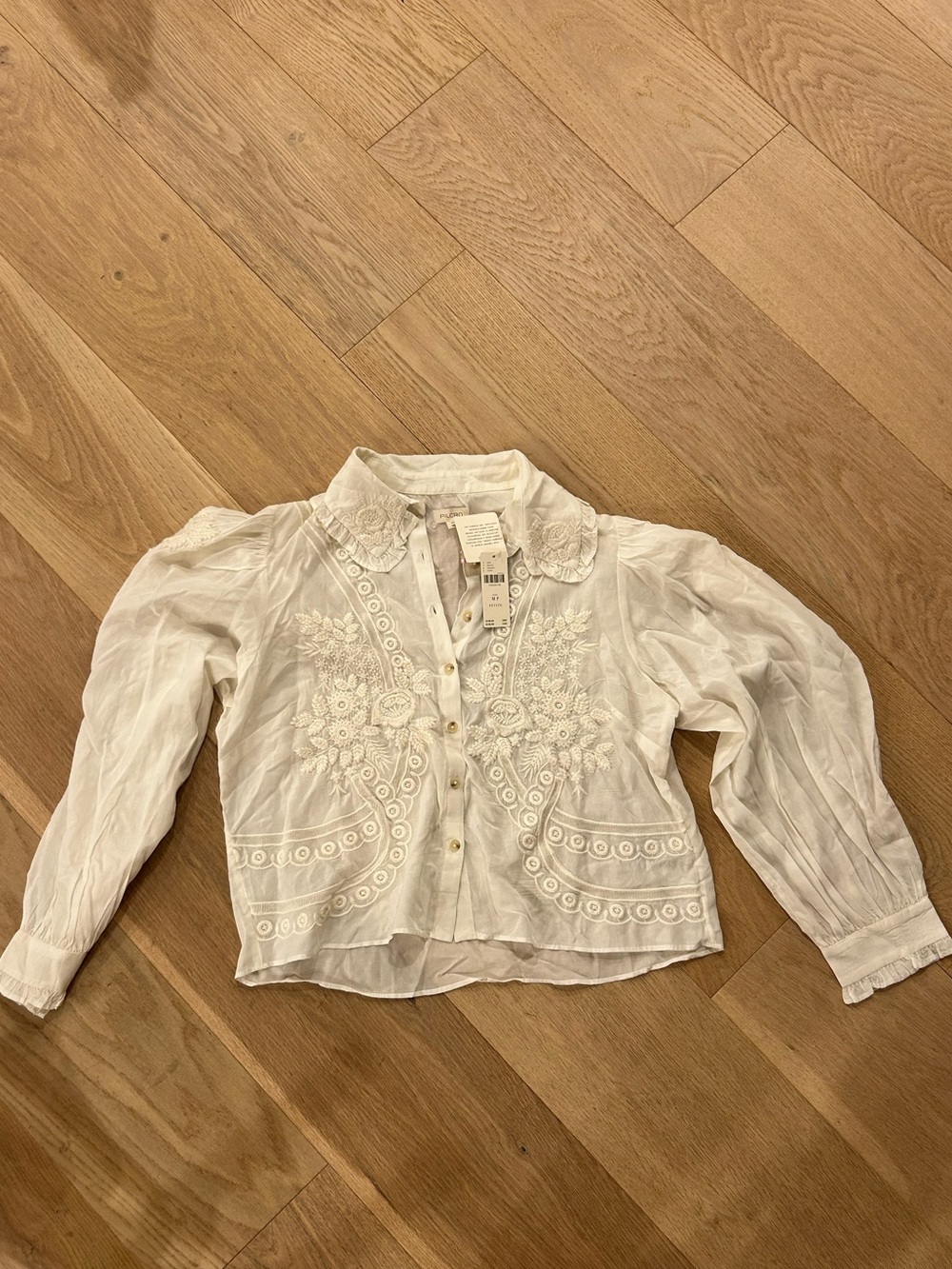 NWT Pilcro laced button up